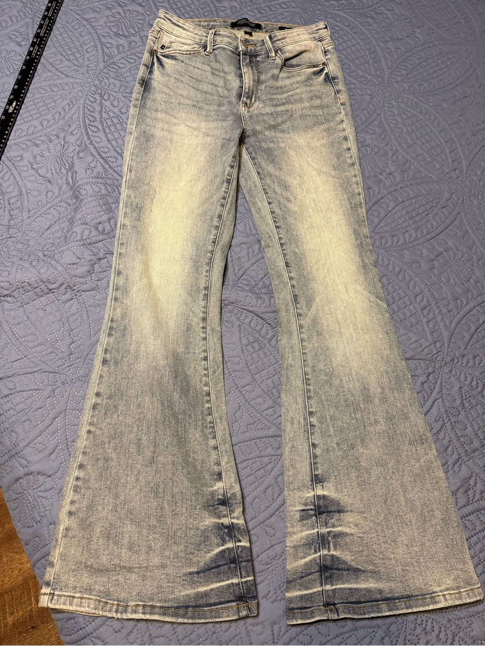 Judy Blue Light Faded Blue Flare Jeans